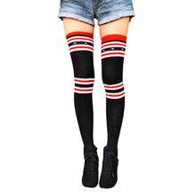 Load image into Gallery viewer, American Flag Thigh High Socks
