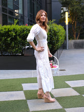 Load image into Gallery viewer, Milkmaid Cottagecore White Maxi Dress