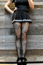 Load image into Gallery viewer, Floral Fairy Grunge Fishnet Tights