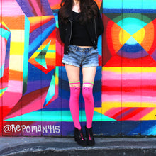 Load image into Gallery viewer, Pink Cat Over The Knee Socks