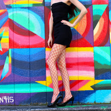 Load image into Gallery viewer, Sparkly Glitter Fishnet Tights with Rhinestones
