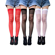 Load image into Gallery viewer, Sheer Lolita Thigh High Stockings
