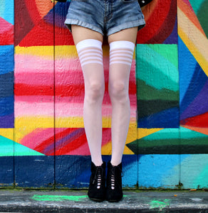 Sheer Lolita Thigh High Stockings