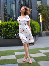 Load image into Gallery viewer, The Strawberry Milkmaid Dress