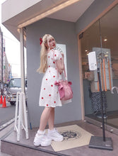 Load image into Gallery viewer, The Strawberry Milkmaid Dress