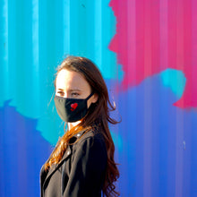 Load image into Gallery viewer, Heart Face Mask with Love Design