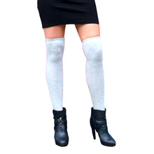 Load image into Gallery viewer, Gray Thigh High Socks
