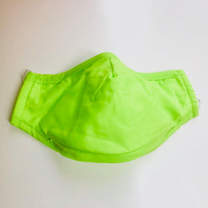 Carbon Filter Face Mask in Bright Green with Activated Carbon PM 2.5 Filter Insert