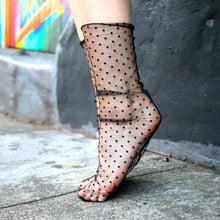 Load image into Gallery viewer, Tulle Sheer Lace Socks
