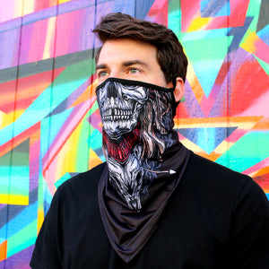 Skull Neck Gaiter with Ear Loops