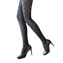 Load image into Gallery viewer, Plaid Argyle Dark Academia Tights

