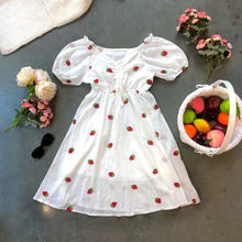Load image into Gallery viewer, The Strawberry Milkmaid Dress
