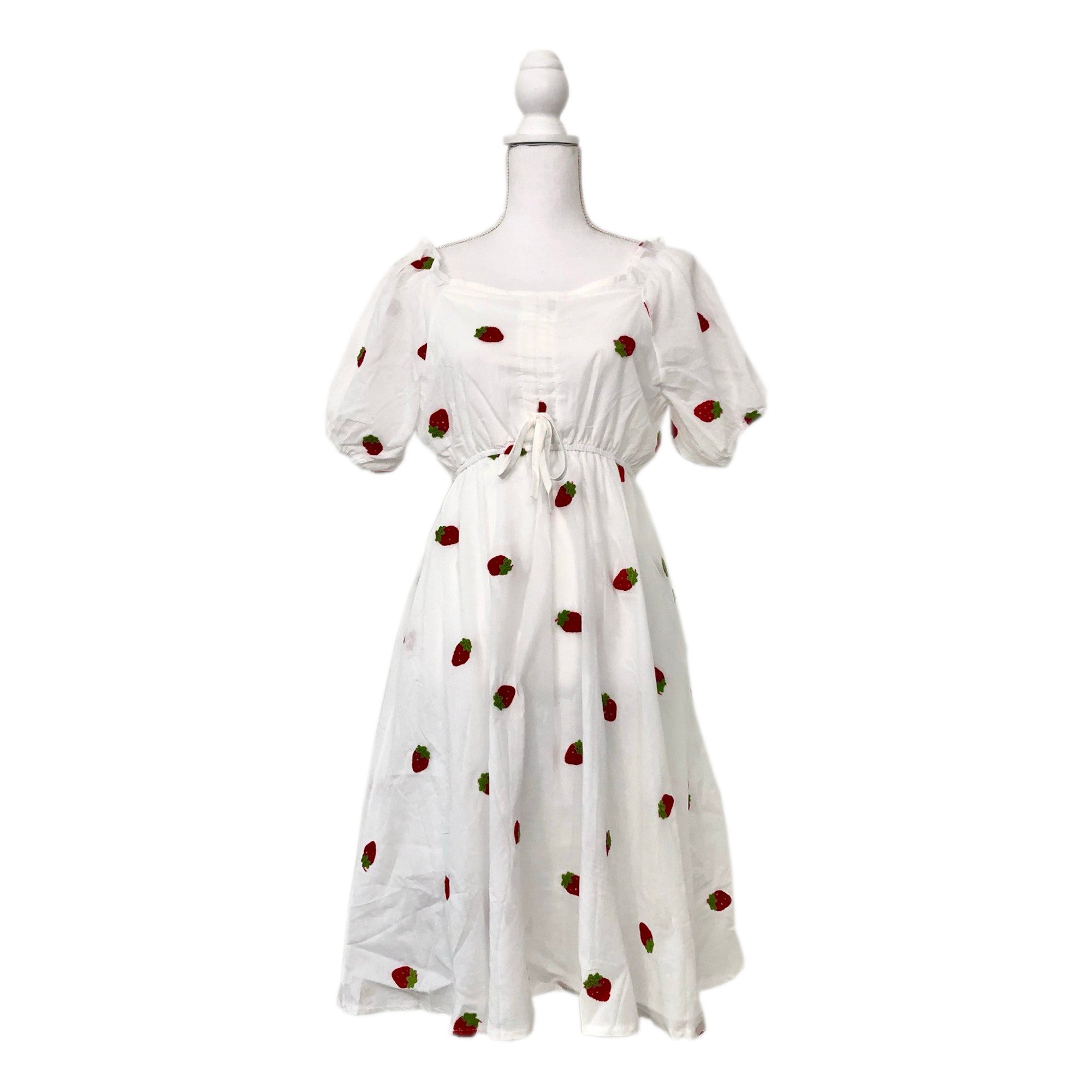 The Strawberry Milkmaid Dress – Millennials In Motion