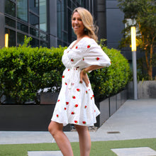 Load image into Gallery viewer, The Strawberry Wrap Dress
