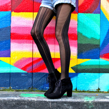 Load image into Gallery viewer, Striped Gothic Alt Tights
