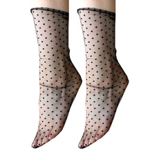 Load image into Gallery viewer, Tulle Sheer Lace Socks
