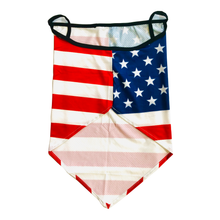 Load image into Gallery viewer, American USA Flag Neck Gaiter with Ear Loops
