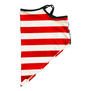 American USA Flag Neck Gaiter with Ear Loops